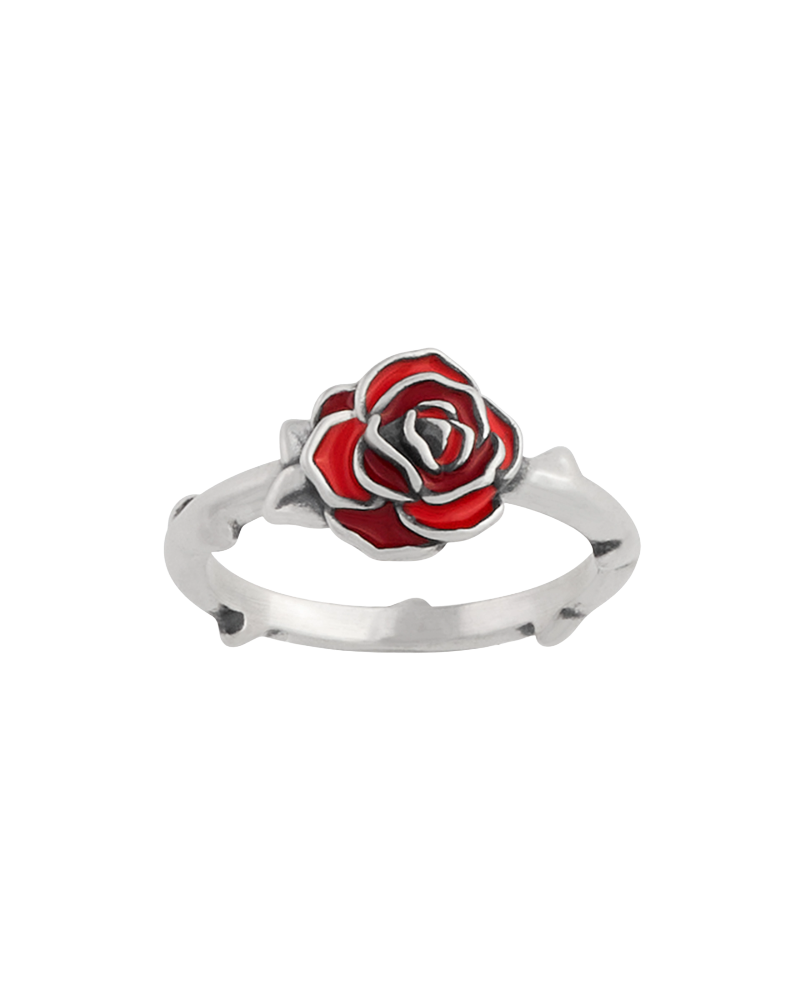 Enamel Consuela Red Rose Ring